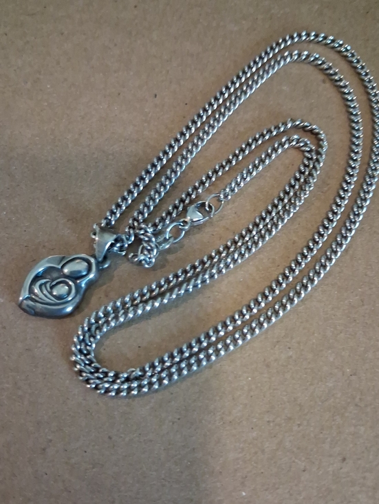 James Avery Jewelry - James Avery 925 Silver Mom Baby Necklace Pendant Necklace 24" Chain